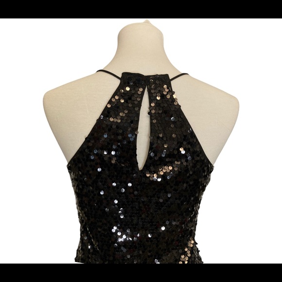 Express Black Sequin Dress Size XS - Picture 6 of 9